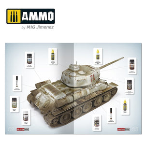 AMMO of Mig Jimenez 6603 SOLUTION BOOK 20 - How to Paint WWII Soviet Winter Vehicles (English, Spanish, Francais, Deutsch) – Bild 9