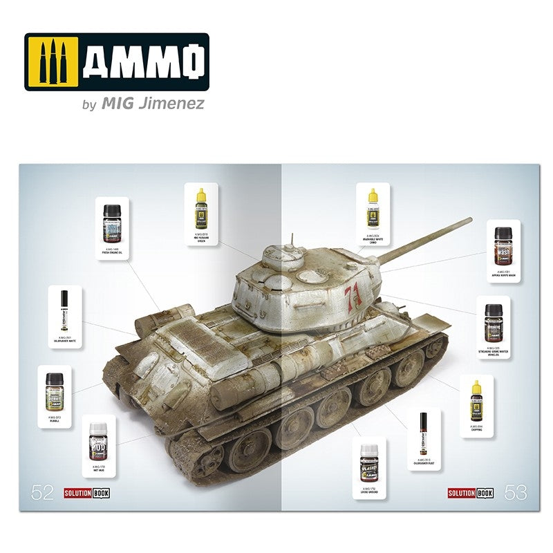 AMMO of Mig Jimenez 6603 SOLUTION BOOK 20 - How to Paint WWII Soviet Winter Vehicles (English, Spanish, Francais, Deutsch) – Bild 9