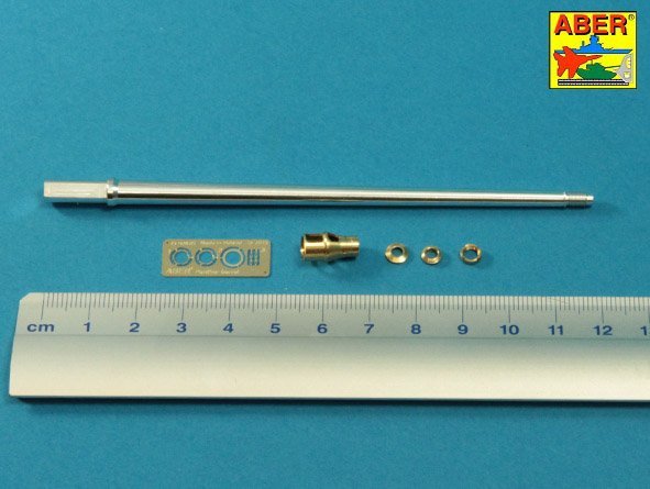 Aber 35L-245 7,5 cm barrel with muzzle brake for Panther Ausf.A 1/35 – immagine 2