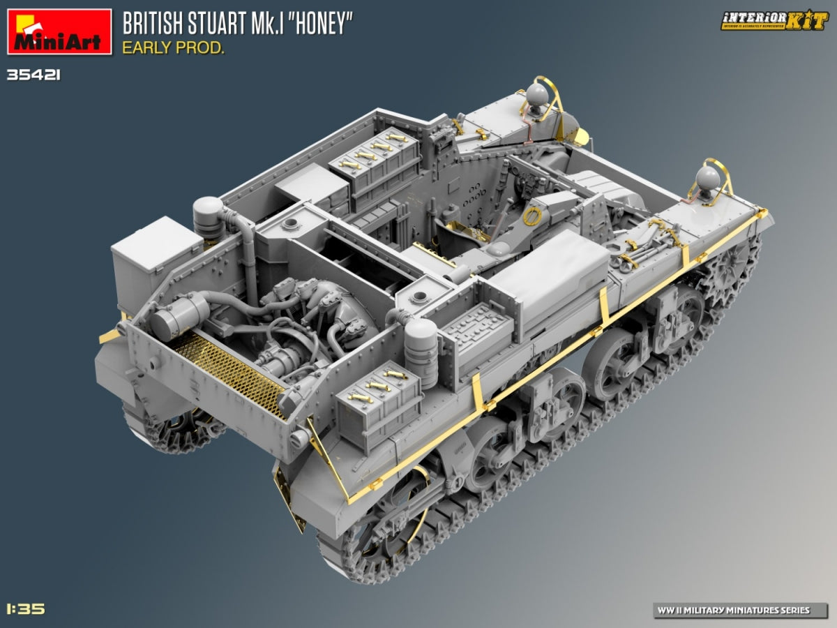 MiniArt 35421 BRITISH STUART MK.I HONEY EARLY PROD. INTERIOR KIT 1/35 – zdjęcie 8