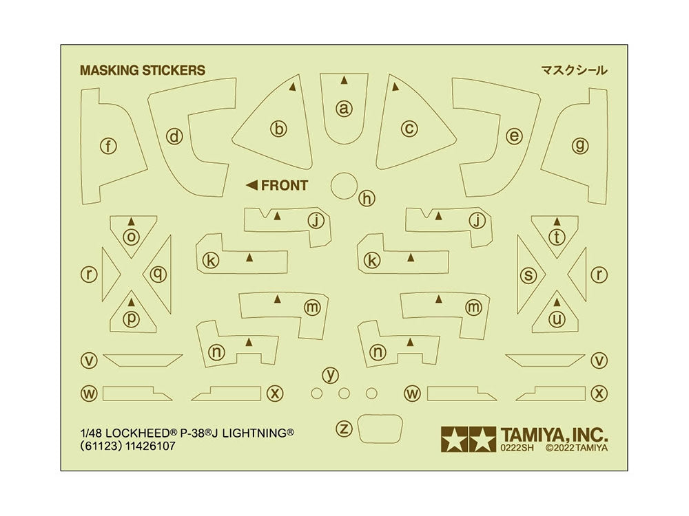 Tamiya 61123 Lockheed P-38J Lightning 1/48 – immagine 17