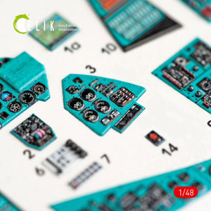 KELIK K48024 MI-24P INTERIOR 3D DECALS FOR ZVEZDA KIT 1/48 – zdjęcie 3