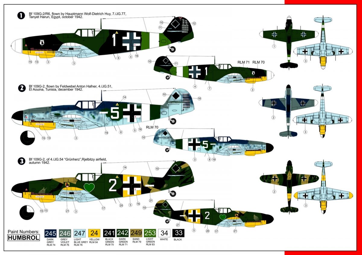 AZ Model AZ7466 Messerschmitt Bf-109G-2 Early Gustav 1/72 – Bild 2