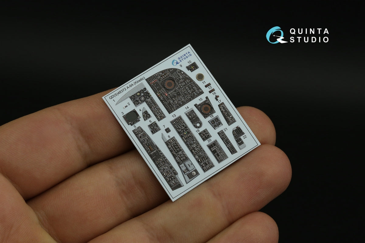 Quinta Studio QDS-48372 A-6A 3D-Printed &amp;amp; coloured Interior on decal paper (Kinetic) (Small version) 1/48 – Bild 4
