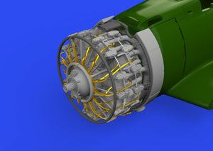 Eduard 648763 A6M2 engine complete PRINT EDUARD 1/48 – immagine 2
