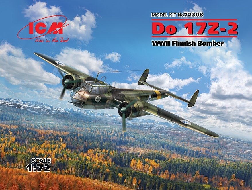 ICM 72308 Do 17Z-2, bombardier finlandais de la Seconde Guerre mondiale, échelle 1/72