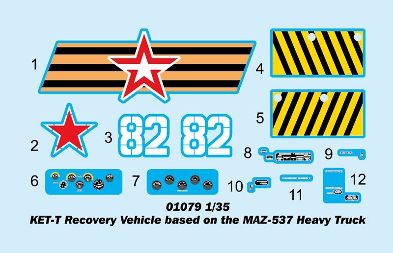 Trumpeter 01079 KET-T Recovery Vehicle Based on MAZ-537 Heavy Truck 1/35 – Bild 18