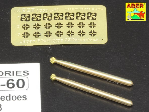 Aber 350L-60 Set of 6 Japan torpedoes 61cm Type 93 1/350 – immagine 4