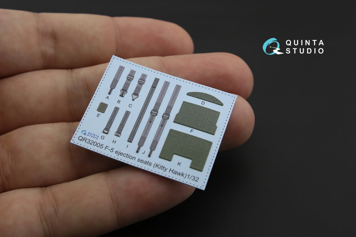 Intérieur coloré imprimé en 3D sur papier décalcomanie pour le kit KittyHawk (QD32086 F-5E-3/RF-5E) au 1/32  – image 4