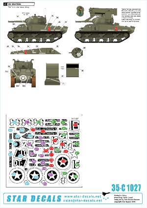 Star Decals 35-C1027 US 70th Tank Battalion on Utah Beach 1/35 – immagine 2