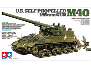 Tamiya 35351 U.S. Self-Propelled 155mm Gun M40 1/35 – immagine 2