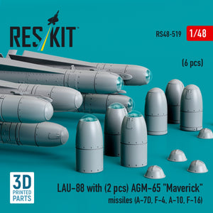 RESKIT RS48-0519 AGM-142 &amp;quot;Popeye 2/Have Lite&amp;quot; missiles (2 pcs) (3D Printed) 1/48 – immagine 2