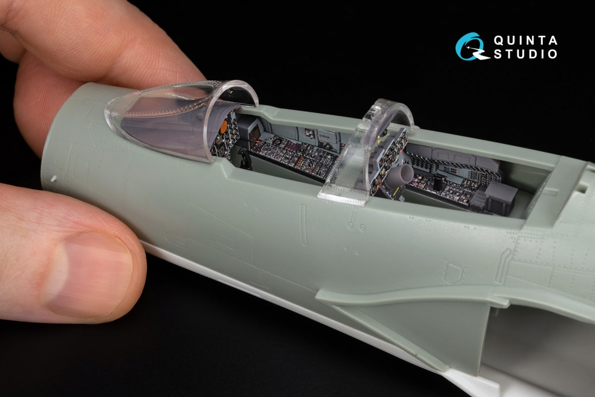 Quinta Studio QD+48487 F-4C Phantom II 3D-Printed &amp;amp; coloured Interior on decal paper (Academy) (with 3D-printed resin parts) 1/48 – zdjęcie 10