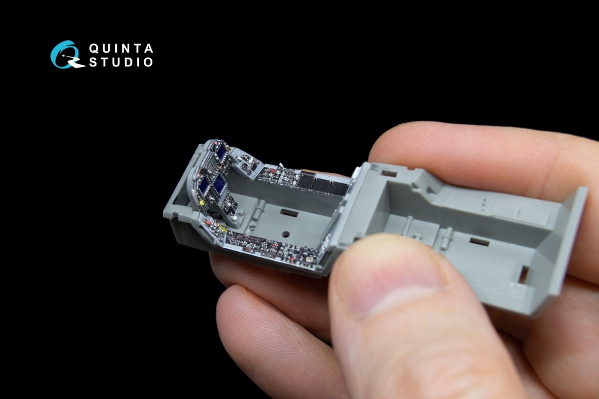 Quinta Studio QD48043 F/A-18 A++ 3D-Printed &amp;amp; coloured Interior on decal paper (for Kinetic) 1/48 – immagine 5