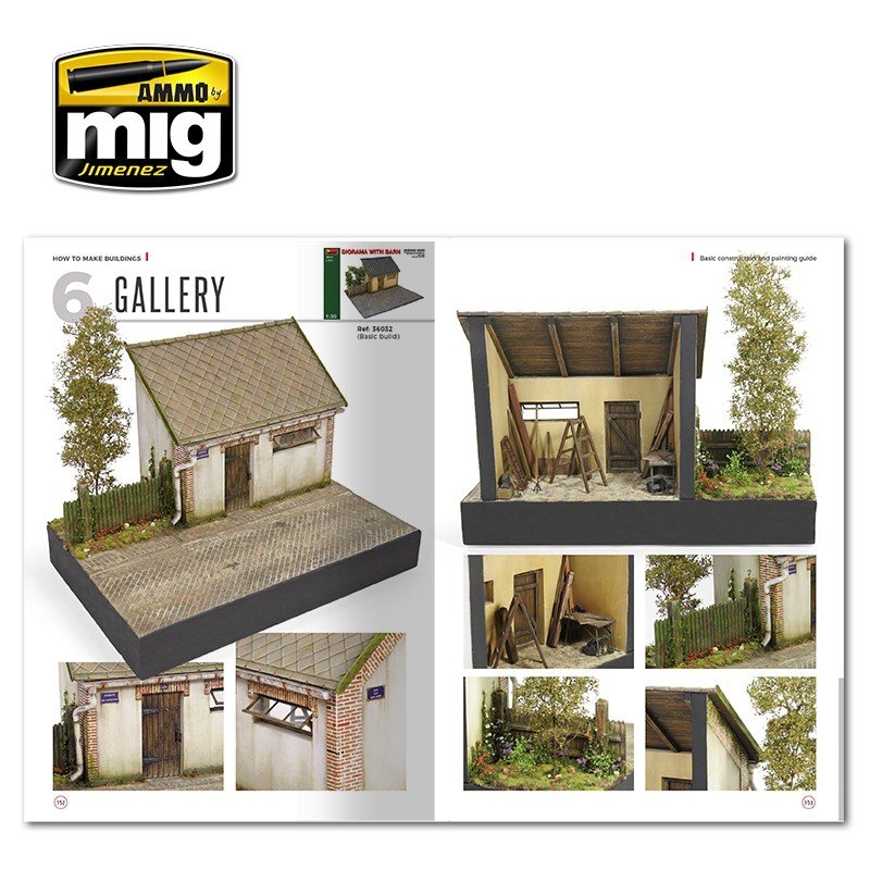 AMMO of Mig Jimenez 6135 HOW TO MAKE BUILDINGS. BASIC CONSTRUCTION AND PAINTING GUIDE (English) – immagine 6