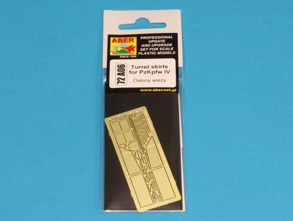 Aber 72A06 Osłony wieży do PzKpfw IV / Turret skirts for PzKpfw IV 1/72 – Bild 6