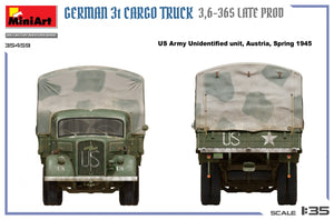 MiniArt 35459 German 3t Cargo Truck 3.5-36s Late Production 1/35 – image 21