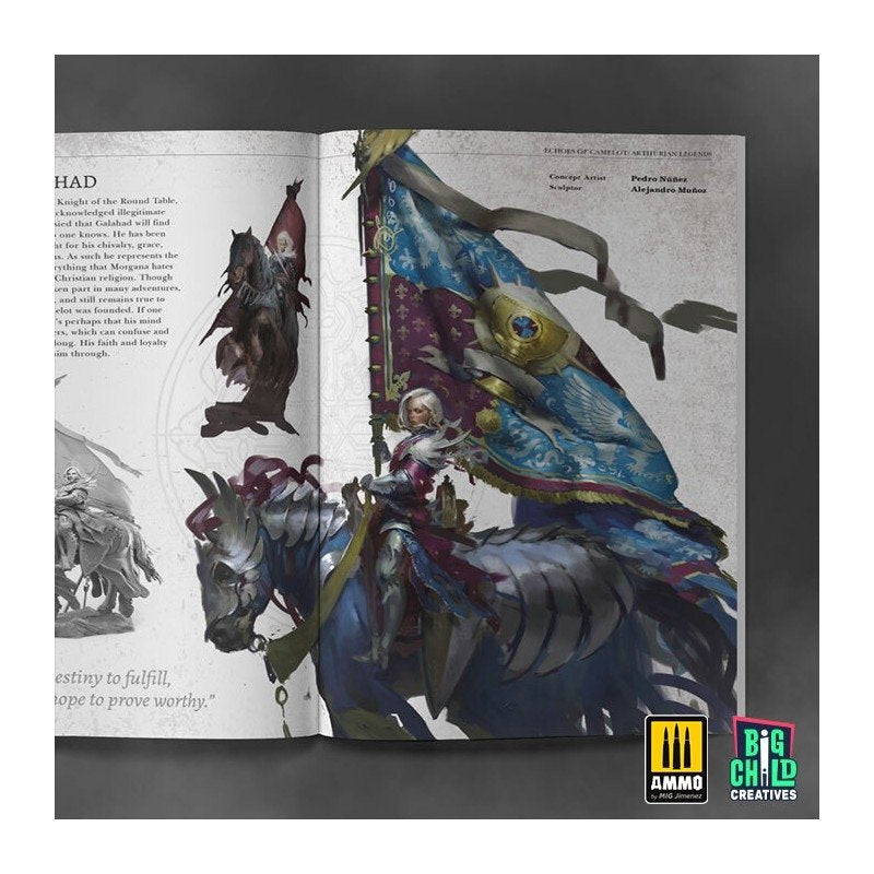 Ammo of Mig BCECLI002 Echoes of Camelot Artbook et guide de peinture – image 3