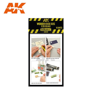 AK Interactive AK8226 BOÎTE EN BOIS DÉCOUPÉE AU LASER 005 (9 UNITÉS) – image 2