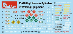 MiniArt 35618 HIGH PRESSURE CYLINDERS w/WELDING EQUIPMENT 1/35 – Bild 2