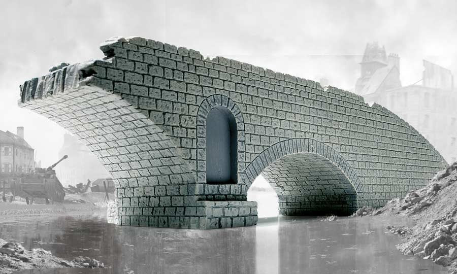 Airfix 75012 Narrow Road Bridge - Broken Span 1/72 – Bild 2