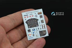 Quinta Studio QD+32241 MiG-3 3D-Printed &amp;amp; coloured Interior on decal paper (Trumpeter) (with 3D-printed resin parts) 1/32 – Bild 5