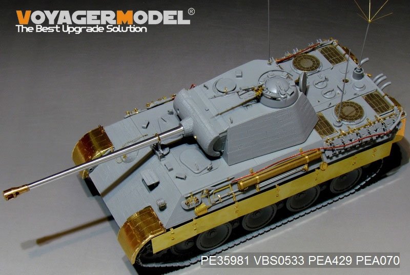 Maquette Voyager PE35981 Char Panther A allemand de la Seconde Guerre mondiale (modèle de base) pour TAKOM au 1/35 – image 6