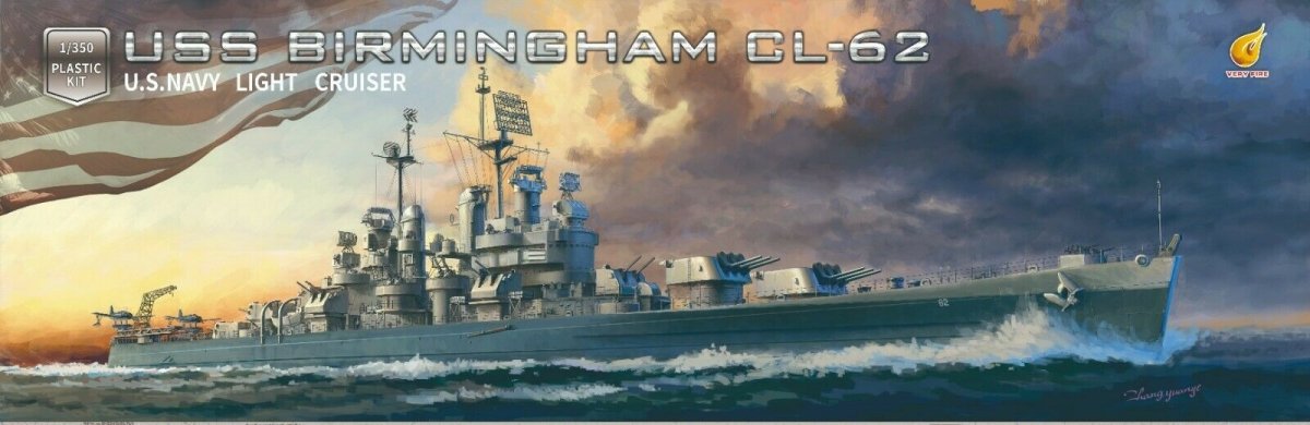 Very Fire VF350921 U.S. Navy Light Cruiser USS Birmingham CL-62 1/350