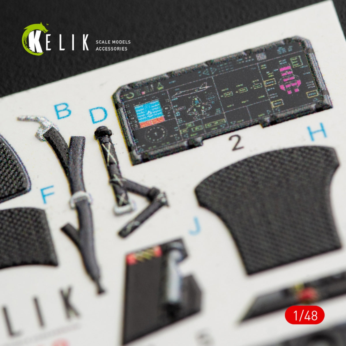 KELIK K48048 F-35B LIGHTNING II INTERIOR 3D DECALS FOR KITTY HAWK KIT 1/48 – Bild 3