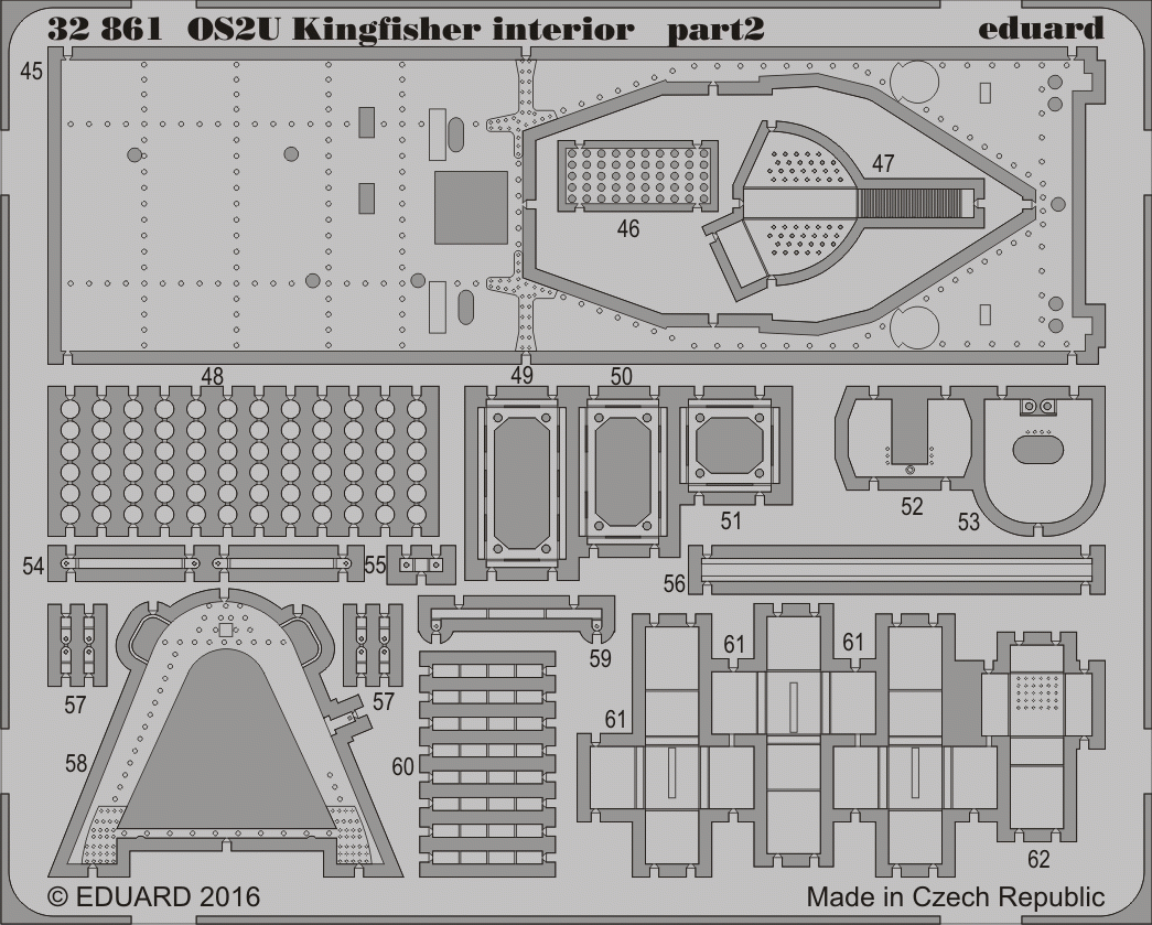Eduard 32861 OS2U Kingfisher interior KITTY HAWK 1/32 – image 2