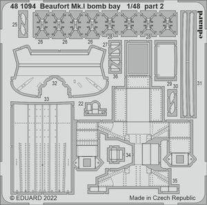 Eduard 481094 Beaufort Mk. And bomb bay ICM 1/48