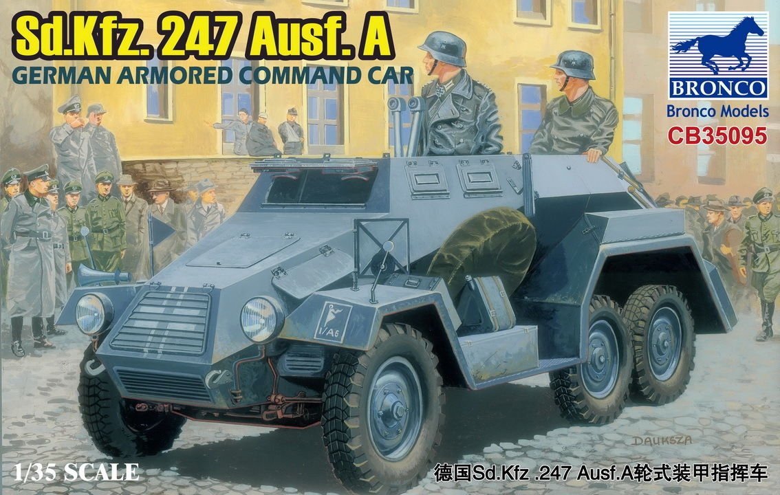 Bronco CB35095 GERMAN Sd.Kfz.247Ausf.A ARMORED COMMAND CAR 1/35