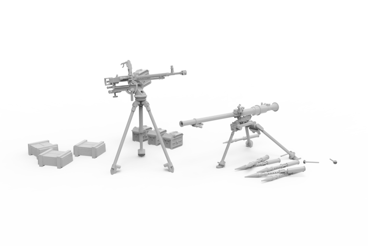 AK Interactive AK35005 INFANTRY SUPPORT WEAPONS DSHKM &amp;amp; SPG-9 1/35 – Bild 3