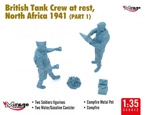 Mirage Hobby 350012 British Tank Crew at Rest, North Africa 1941 (Part I) 1/35 – image 5