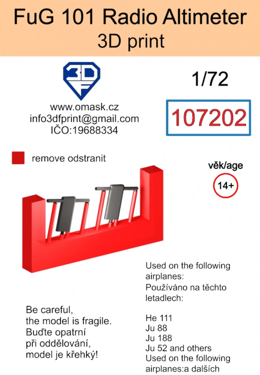 Omask 107202 FuG 101 Radio Altimeter (3D print) 1/72 – Bild 2