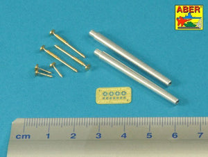 Aber 35L-235 Barrels for British WWI Tank Mk.I Male – 6 pdr. gun x 2 pcs. &amp;amp;amp;amp;amp;amp;amp;amp; 8mm Hotchkiss m.1909 x 3 pcs. 1/35 – imagen 2