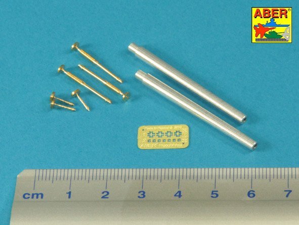 Aber 35L-235 Barrels for British WWI Tank Mk.I Male – 6 pdr. gun x 2 pcs. &amp;amp;amp;amp;amp;amp;amp;amp; 8mm Hotchkiss m.1909 x 3 pcs. 1/35 – imagen 2