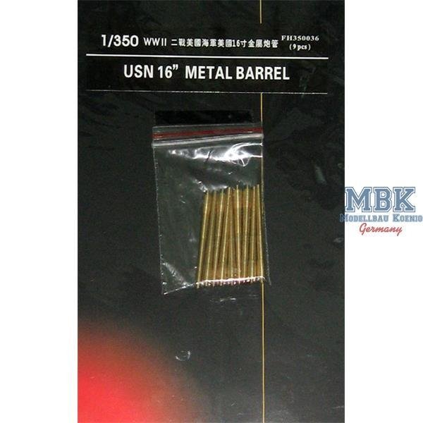 Flyhawk FH350036 WWII USN 16&amp;quot; Metal Barrels (9 Pcs.) 1/350 – Bild 2