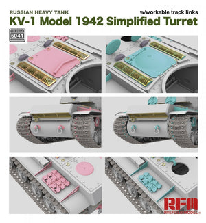 Rye Field Model 5041 KV-1 Model 1942 Simplified Turret 1/35 – Bild 5