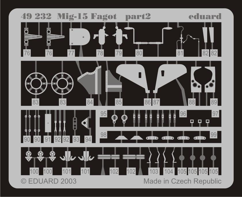 Eduard 49232 MiG-15 Fagot 1/48 Trumpeter – immagine 3