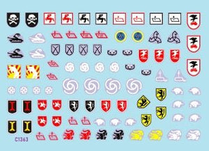 Star Decals 35-C1363 StuG-Abt 5 Generic insignia and unit markings for the Sturmgeschutz units 1/35 – Bild 2