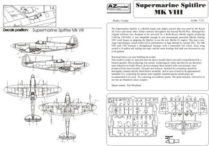 AZ Model AZ7378 Spitfire Mk.VIII RAF 1/72 – zdjęcie 4