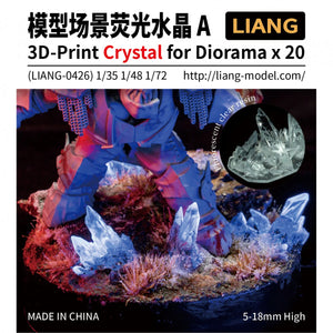 Liang 0426 3D-Print Crystal for Diorama A 1/35 1/48 1/72