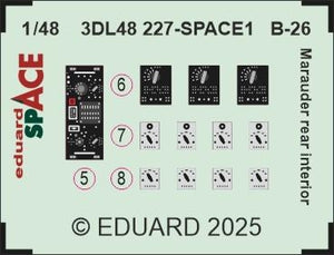 Eduard 3DL48227 B-26 Marauder rear interior SPACE ICM 1/48 – imagen 3