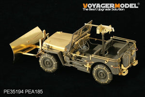 Voyager Model PEA185 WWII U.S. Jeep Willys MB snow plow w/ tyre chains (For TAMIYA /ITALIAN) 1/35 – immagine 3