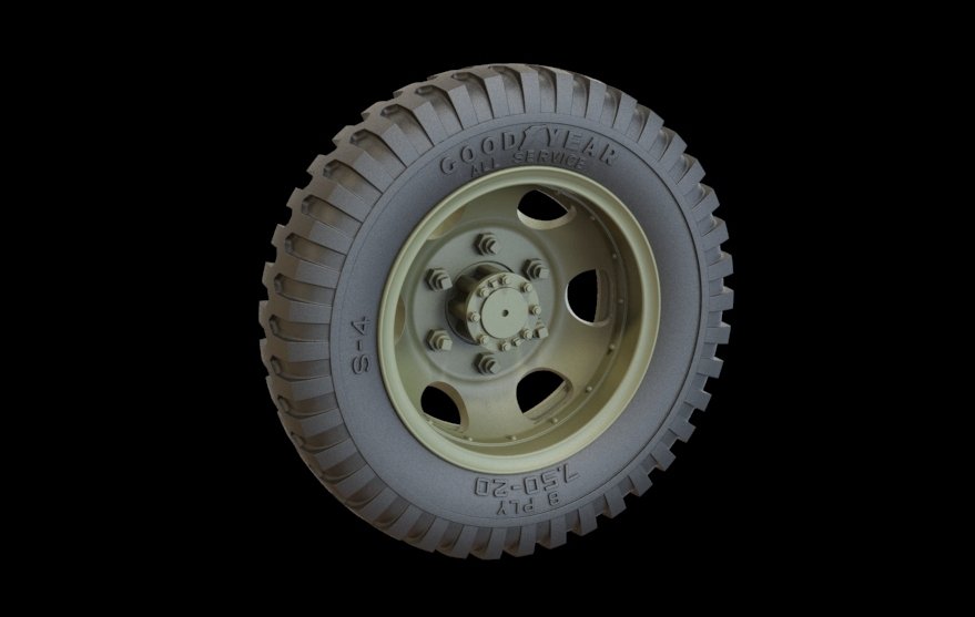 Panzer Art RE35-318 Studebacker road wheels set (Goodyear) 1/35 – imagen 3