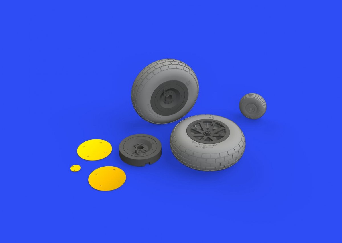 Eduard 632143 P-40N wheels 1/32 – immagine 2