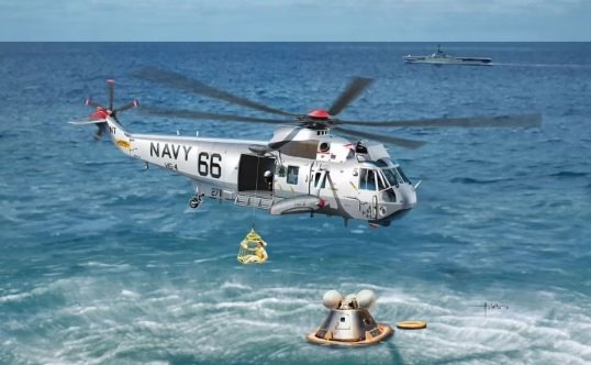Dragon 11026 Apollo Recovery SH-3D "Helo 66" &amp; Apollo Command Module 1/72