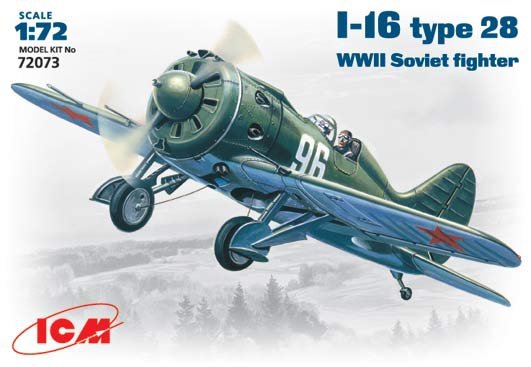 ICM 72073 I-16 type28 WWII Soviet fighter 1/72