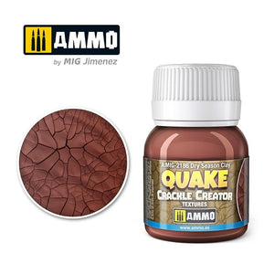 AMMO of Mig Jimenez 2186 QUAKE CRACKLE CREATOR TEXTURES Dry Season Clay 40ml